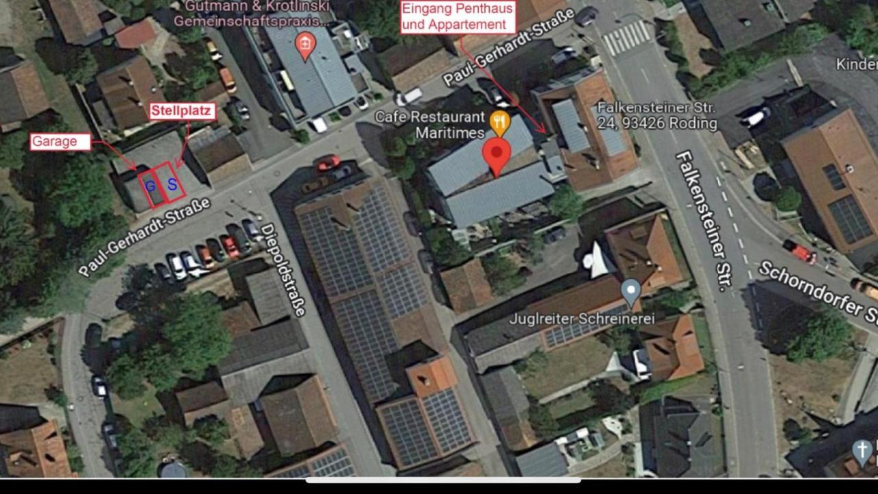 Luxus Loft Ueber Den Daechern Von Roding Buitenkant foto